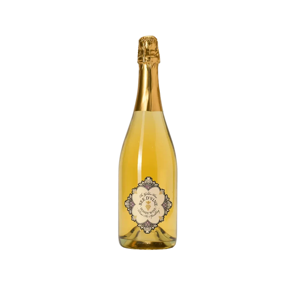 Bottle of Bee d'Vine Demi Sec Sparkling (Semi-Sweet) Honey Wine