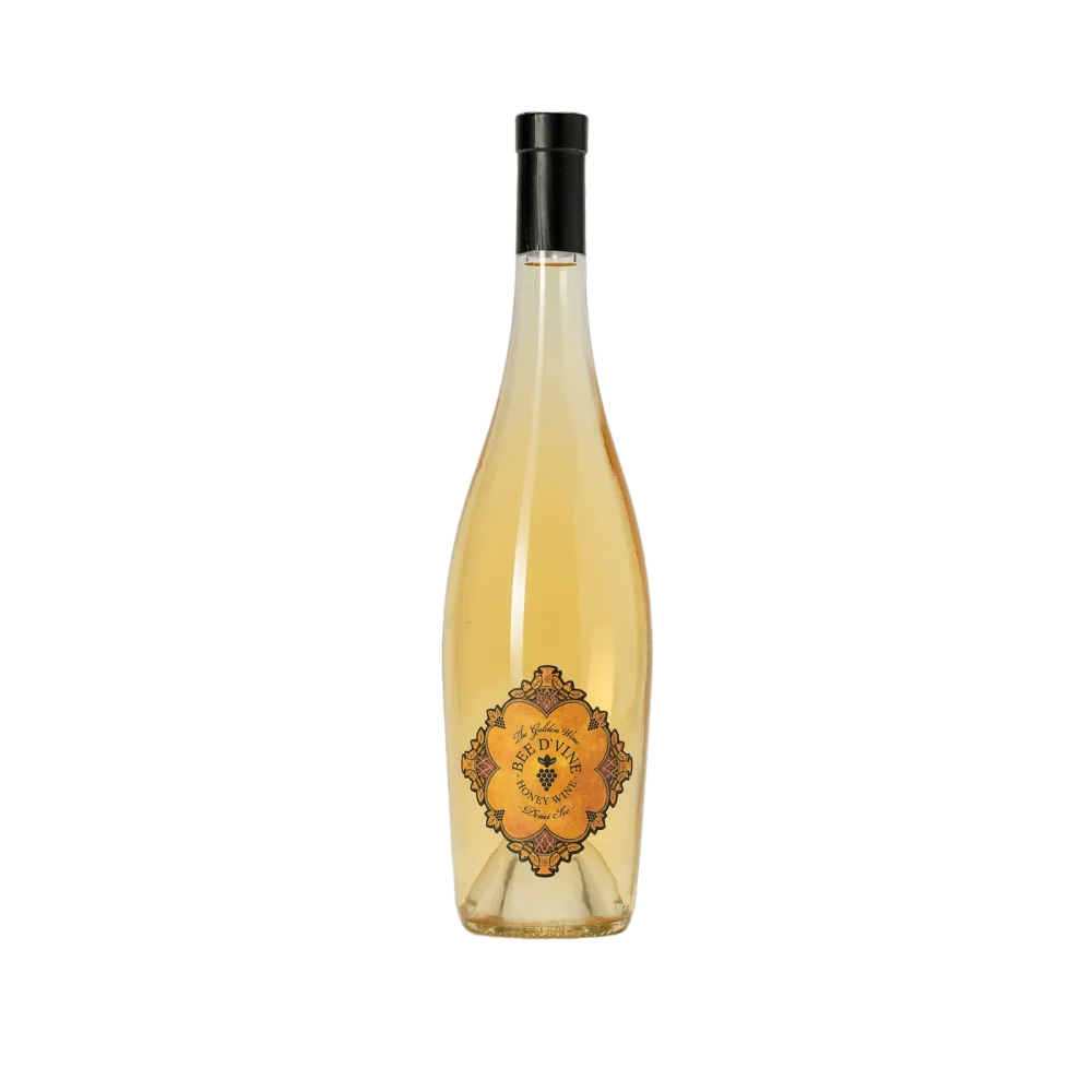 Bottle of Bee d'Vine Demi Sec (Semi-Sweet) Honey Wine